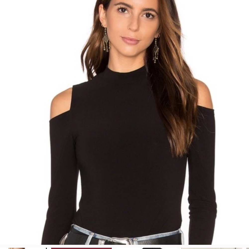 Alice + Olivia Air Suzi cold shoulder XS bodysuit